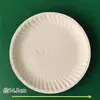 Platos de Papel Desechables, Platos Cuadrados Espesos de Pulpa, Platos Redondos de Papel, Platos Rectangulares de Papel, Platos para Degustación de Pasteles, Platos para Pintar