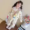 Conjunto de Chaqueta para Niña Primavera y Otoño 2025 Nuevo Elegante de Moda Estilo Coreano para Niños Conjunto de Dos Piezas Sudadera Moderno