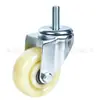 Ruedas Ordinarias Blancas de PP y Nylon de 2.5 pulgadas, 3 pulgadas, 4 pulgadas, 5 pulgadas, Ruedas Giratorias Direccionales con Frenos, Ruedas para Carros de Taller Reversibles, Venta al por Mayor
