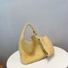 Bolsos para Mujer 2025 Nuevo Bolso Cubo Tejido de Celebridad de Internet Coreana Bolso de Hombro Único Bolso Axilar Bolso Satchel Bolso Bandolera Bolso de Madre Trendy