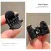 Mini pasador negro pequeño para peinado de princesa, pinza pequeña para flequillo, pinza para flequillo lateral, pinza para la frente, horquilla