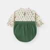 Ropa envolvente para bebés Otoño Floral Estilo Coreano Ropa para escalar Ropa linda tridimensional de manga larga con flores pequeñas para bebés Sombreros nuevos