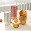 Vasos de Papel para Cupcakes de Año Nuevo, Capacillos de Papel, Vasos para Hornear Resistentes al Horno, Caja de Empaque Roja Año del Caballo 2026, Pequeña