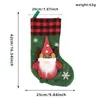 Decoração de Natal 2026 Presente Boneca Sem Rosto Pingente de Meia de Natal Papai Noel Sacola de Presente de Natal para Crianças