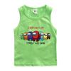 Chaleco de algodón para niños verano nuevo niños lobo espacial matando delgado niños bebé camiseta interior moda