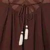 2026 Verão Estilo Europeu e Americano Novo Colete Feminino Camisola Bordada Tricô Vazado Top com Franja Garota Sexy