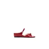 Aumento 5CM~Pantuflas Francesas Mujer Verano Uso Exterior 2026 Nuevo Tacón Cuña Lazo Tacón Oculto Punta Cuadrada Punta Abierta Sandalias