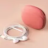 La bolsa de almacenamiento de auriculares de silicona más vendida de Amazon, caja de almacenamiento portátil para cables de auriculares y cables de datos, bolsa de cable de auriculares de EVA