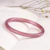 Pulseira de Calcedônia Roxo Imperial de Alta Qualidade, Pulseira de Ágata Roxa Uva Cristalina para Mulheres, Pulseira Jingle de Beleza Atacado