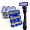 Barbeador manual Geely Beauty de 6 camadas, lâmina sueca, super beleza, barbeador, faca de depilação, faca de barbear masculina