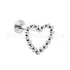 Jiangtai F136 Aleación de Titanio Joyería Cabeza Corazón Cruz Media Luna Bola Cruz Joyería para Piercing de Titanio G23 Pendientes