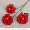 Flor Vermelha de Casamento Vermelho Vinho Flor de Seda Vermelha Flor Falsa Arte Floral para Decoração de Teto de Casamento Chinês