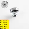 Maçaneta de Porta de Guarda-Roupa Prata Cromada Estilo Francês Latão Maçaneta de Latão para Gaveta de Móveis Minimalista Moderno Cozinha Prata Brilhante