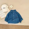 Camisas para Niños 2025 Nuevo Otoño Estilo Bebé Camisas Bordadas Ropa de Bebé Delgada Casual Versátil Tops