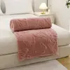 Nova Manta Jacquard de Tafetá Cor Sólida Multifuncional Lençol de Cama Cobertor de Sesta para Dormitório Outono Primavera Cobertor de Cama Cobertor para Todas as Estações