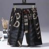 Calça Camuflada Solta Nova Tendência de Marca para Homem, Calça Casual Reta Versátil Tendência Calça de Cinco Pontos