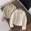 2026 Nova Moda Estilo Coreano Gola Alta Manga Longa Jaqueta Feminina Solta Emagrecedora Versátil Top Estilo Roupa de Trabalho Top de Outono