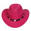 Sombreros para Hombre Transfronterizos, Sombreros Vaqueros Occidentales Europeos y Americanos, Sombreros de Jazz de Lana, Sombreros de Sol para Mujer para Exteriores, Sombreros Negros para Adultos