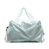 Bolsa Colorida para Esportes e Fitness com Separação Úmida e Seca, Bolsa de Maternidade de Grande Capacidade, Bolsa para Viagem de Curta Distância com Compartimento Independente para Sapatos, Bolsa de Armazenamento para Bagagem