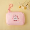 Lindo monedero de felpa de dibujos animados, bolsa cuadrada, niños, cremallera, monedero, llavero, mini bolsa portátil para auriculares, venta al por mayor