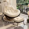 Nueva Silla de Balcón Mecedora Ocio Hogar Adulto Sillón Perezoso Cáscara de Huevo Dormir Silla Mecedora Individual Sillón