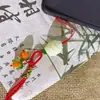 Soporte para Teléfono con Correa de Muñeca Corta para Hombres y Mujeres, Cordón Antiperdida con Temática de Caqui, Accesorio de Llavero de Diseño de Nicho
