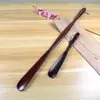 Calzador de Madera Maciza para Uso en Casa, Mango Largo, para Personas Mayores y Mujeres Embarazadas, No Necesita Agacharse, Herramienta para Ponerse Zapatos, Calzador de Madera, 75 cm