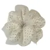 Goma para el pelo de malla de lunares de doble capa para coleta para mujer con un tacto de alta gama, Elegante accesorio para moño de pata de gallo