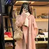 Abrigo de Tweed de Longitud Media por Encima de la Rodilla Otoño/Invierno 2025 para Mujer, Estilo Británico de Alta Gama para Mujeres Pequeñas, Abrigo de Lana de Moda