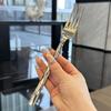Cuchillo y tenedor de acero inoxidable 304 forjado y engrosado, artículos de cocina para hoteles de cinco estrellas, cuchillo y tenedor para carne, cuchara, vajilla occidental.