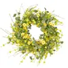 Guirnalda de Primavera Guirnalda de Margaritas Artificiales y Eucalipto Suministro Transfronterizo Boda Decoración del Hogar Colgante Fabricante Mayorista
