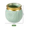 Maceta de Plástico Imitación Cerámica Estilo Nórdico Personalidad Creativa Borde Dorado Pothos Maceta para Suculentas Jarrón Retro Fabricante Venta al por Mayor