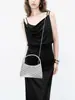 Bolsa Brilhante de Diamante da Moda Europeia e Americana para Meninas Quentes Compras Encontro Bolsa Transversal de Diamante Bolsa de Mão Feminina Exquisita para Noite