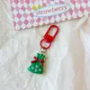 Navidad Resina Colgante Pequeño Llavero Decoración para Mochila Lindo Regalo de Graduación Puesto de Regalos Llavero