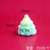 Diseño Original Yqt Árbol de Navidad Estéreo Flocado de Resina Muñeco de Nieve Muñeca Estéreo Linda Adornos en Miniatura de Navidad