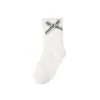 26 Pares de Meias de Renda Branca para Crianças Meias Finas de Algodão para Primavera e Verão Meias Brancas Puras com Laço de Princesa para Meninas