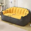 Sofá perezoso para uso doméstico, puf, sofá tatami, dormitorio pequeño, sofá de tela de ocio de dos plazas envolvente