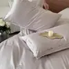 Algodão de fibra longa 100S Classe A novo pequeno fresco menina rosa algodão conjunto de cama de renda de quatro peças conjunto de quatro peças