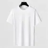 Roupas Masculinas 230g Algodão Puro de Peso Pesado Camiseta de Manga Curta Masculina Solta Cor Sólida Logo Camiseta Publicitária Atacado