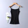 Camisola de Seda Nueva Yuyue Primavera/Verano para Mujer, Versátil para Ropa Exterior o Interior, Camisola Base sin Mangas de Seda de Morera