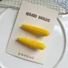 Pinza para el pelo con forma de verdura divertida, realista, linda y divertida, Pinza de pico de pato para mechones rebeldes de niña, Pinza lateral versátil de dibujos animados