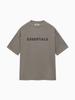 Niebla Multilínea Essentialszone Estéreo Letras de Silicona Trendy Suelta Moda Callejera Marca de Moda Camiseta de Manga Corta para Pareja