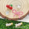 Nova Fivela Usável DIY Tênis Casuais Removível Laço de Cereja Cadarço Flor Moda Versátil Fivela Fofa