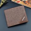 Nueva cartera para hombre, cartera corta para hombre, cartera juvenil para hombre, cartera suave horizontal de negocios, con múltiples tarjetas y gran capacidad.