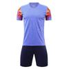 Super venta al por mayor de ropa deportiva de entrenamiento de club transfronterizo, camiseta de manga corta para adultos, uniforme de fútbol de la aldea para hombres, traje de competición