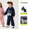 Conjunto Deportivo para Bebé de Dudu: Conjunto de Dos Piezas de Top y Pantalones para Niños de Otoño, Nuevo Conjunto de Otoño para Niñas, Ropa Infantil