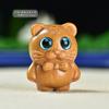 Pau-rosa Cavalheiro Tigre Pingente DIY Chaveiro Sândalo Verde Pingente de Bolsa Tigre do Zodíaco Ornamento de Escultura em Madeira