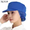 Gorra de Trabajo Especial para Fábrica de Alimentos Xuanzhi, Blanca, Taller de Producción, Fábrica Libre de Polvo, Gorra de Malla a Prueba de Polvo, Gorra de Trabajo para Mujeres