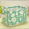 Cesta Plegable de Almacenamiento de Tela de Algodón y Lino Cesta de Almacenamiento de Escritorio Cesta para la Compra Caja de Almacenamiento para Cosméticos Cesta de Almacenamiento Impermeable Hogar