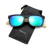 Nueva tendencia de moda color imitación madera lana bambú pies gafas de sol para exteriores gafas de sol lentes polarizadas